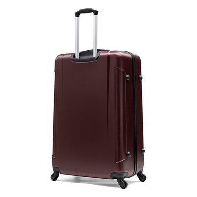InUSA Pilot 4-Piece Hardside Spinner Luggage Set, TSA Checkpoint Friendly, Wine (IUPILSMLXL-WIN)