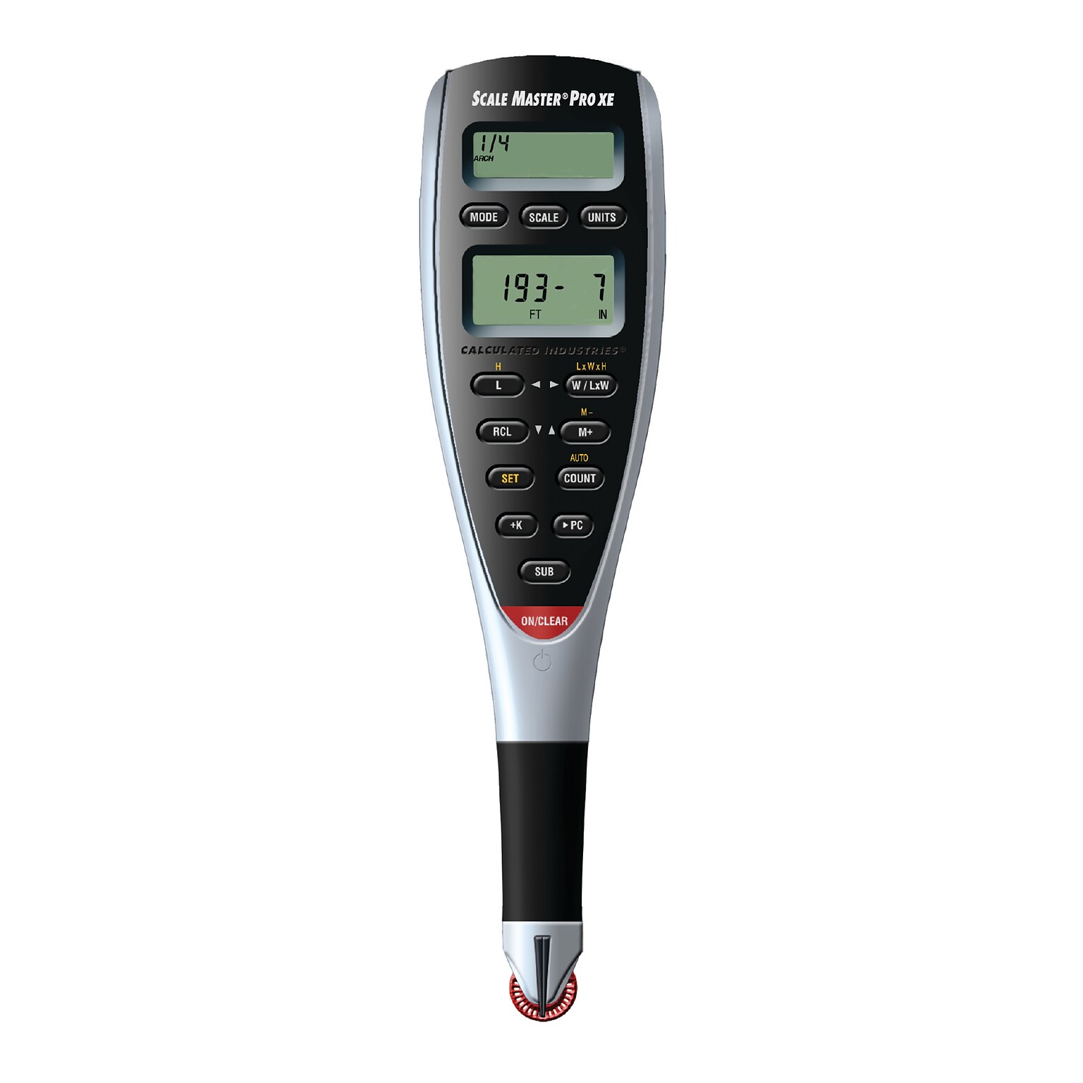 Calculated Industries Master Pro XE 8 Imperial/Metric Electronic Architect Scale, Plastic, Multicolored (6135)