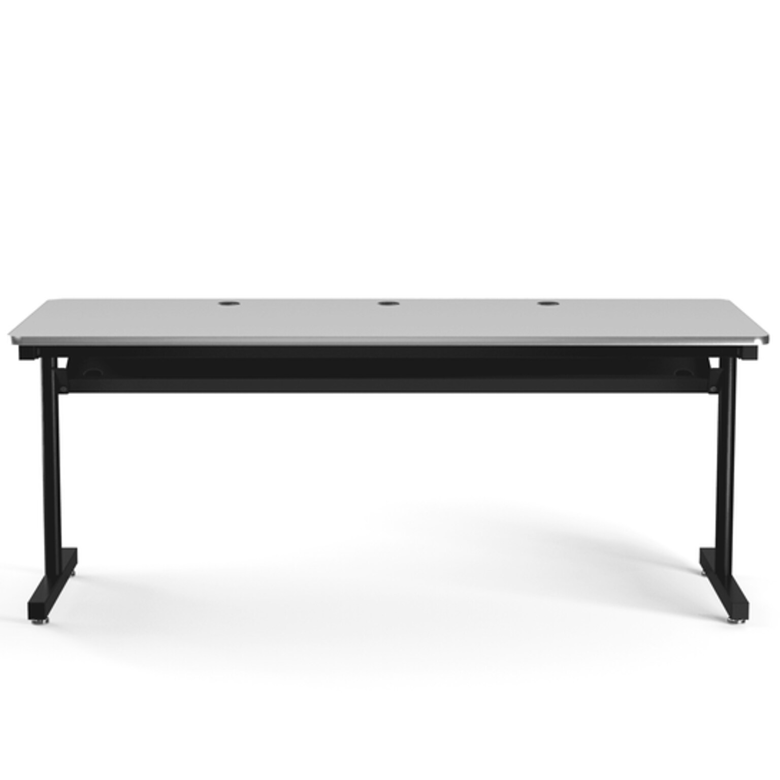 VersaDesk 72W Basic Computer Table, White/Black (BCT7230-BW)