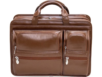 McKleinUSA Hubbard Leather Briefcase, Brown (88434)