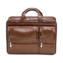 McKleinUSA Hubbard Leather Briefcase, Brown (88434)