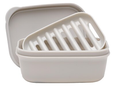 Excello Global Products Plastic Travel Soap Box, Light Gray (SPLS-TRVL-0010)