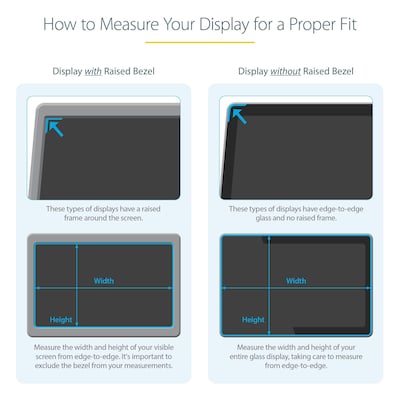 19in Monitor Privacy Screen, Anti-Glare Blue Light Filter, Screen Protector, Matte/Glossy