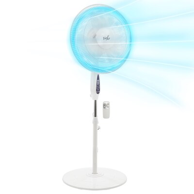 Vie Air 16 Oscillating Pedestal Fan, 3-Speed, White (938122390M)