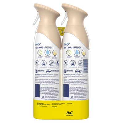 Febreze Luxe Air Freshener Spray, Crisp Fall Breeze Scent, 8.8 oz., 2/Pack (20543)