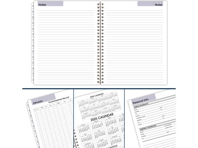 2025 AT-A-GLANCE DayMinder Executive 8.75" x 7" Weekly & Monthly Planner Refill Pages, White (G545-50-25)