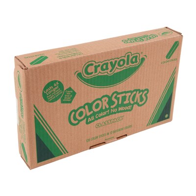 Crayola Color Sticks Classpack, Kid's Colored Pencils, Assorted Colors, 120/Pack (BIN687504)