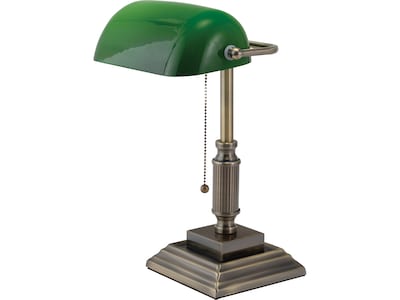 V-Light LED Desk Lamp, 14.75H, Green Antique Bronze (9VS688029AB)