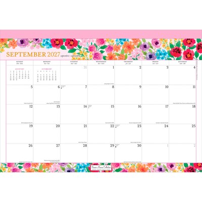 2027 BrownTrout Bonnie Marcus 17" x 12" Monthly Desk Pad Calendar, Assorted Colors (9798330713035)