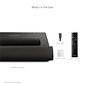 ViewSonic 4K UHD Ultra Short Throw Laser Projector with 2000 ANSI Lumens, BT Speakers and Wi-Fi, Black (X2000B-4K)