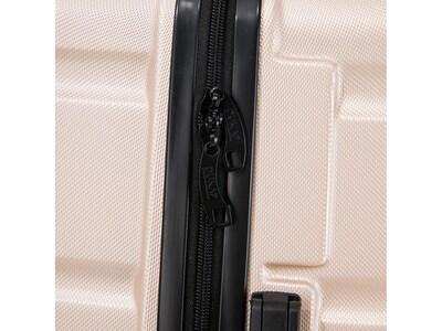 DUKAP Sense 3-Piece Hardside Spinner Luggage Set, TSA Checkpoint Friendly, Champagne (DKSENSML-CHA)