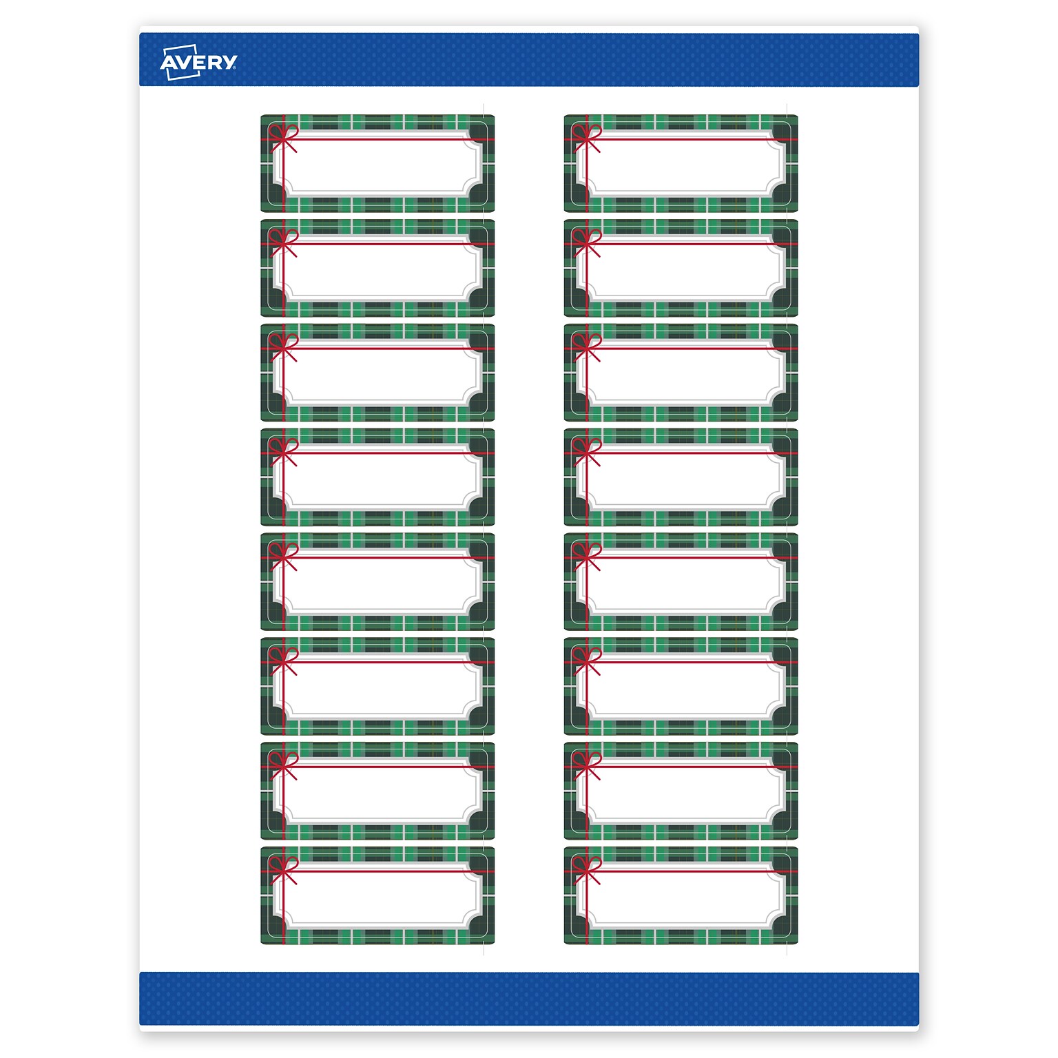 Avery Rectangle Multipurpose Labels, 1 x 2-5/8, White, 160/Pack (19479370403)