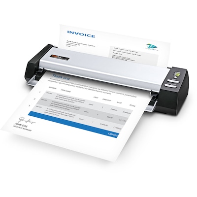 Plustek MobileOffice D430 Plus Duplex Portable Card/Document Scanner, Gray (D430PLUS)