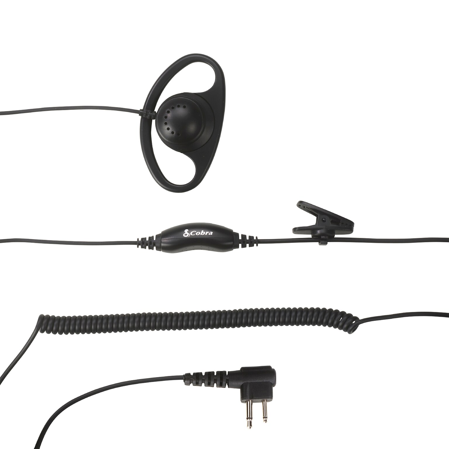 Cobra D-Style Earpiece for Cobra Performa 400/450 2-Way Handheld Business Radios, Black (0010098-1)