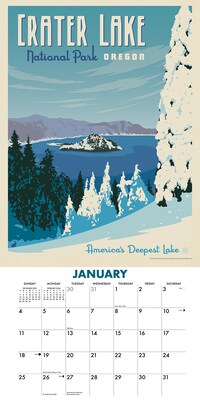 2026 Willow Creek National Parks 12" x 12" Monthly Wall Calendar (53676X)