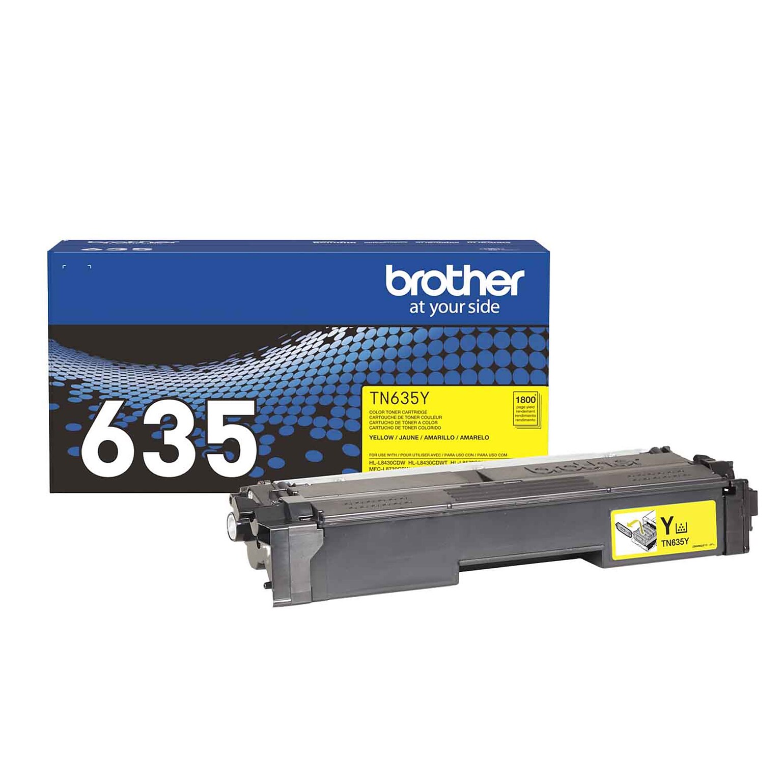Brother TN635 Standard Yield Yellow Toner Cartridge (TN635Y)