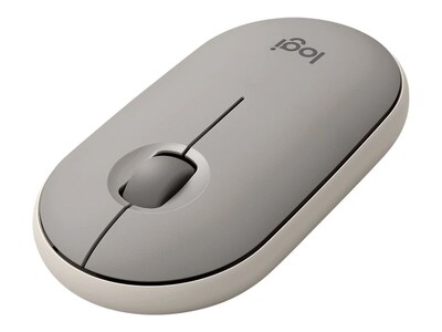 Logitech Pebble M350 Wireless Ambidextrous Optical USB Mouse, Sand (910-005769)