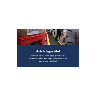 NoTrax Cushion Trax Anti-Fatigue Commercial Specialty Floor Mat, 36" x 24", Gray (479S0023GY)