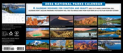 2026 Willow Creek National Parks 6.5 x 15 Monthly Wall Calendar (56271)