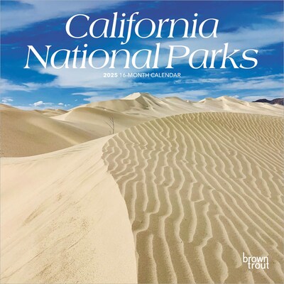 2025 BrownTrout California National Parks 7 x 7 Monthly Wall Calendar (9781975473488)
