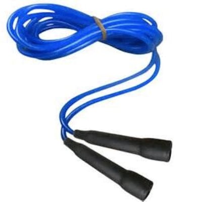 Champion Sports Licorice Speed Rope, 8 ft, Yellow Handle
