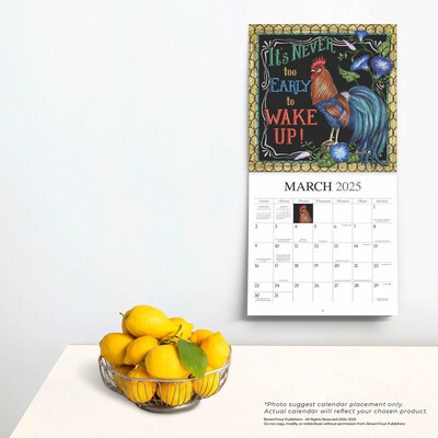 2025 Hopper Studios Bless This Nest 12" x 12" Monthly Wall Calendar (9781773728124)
