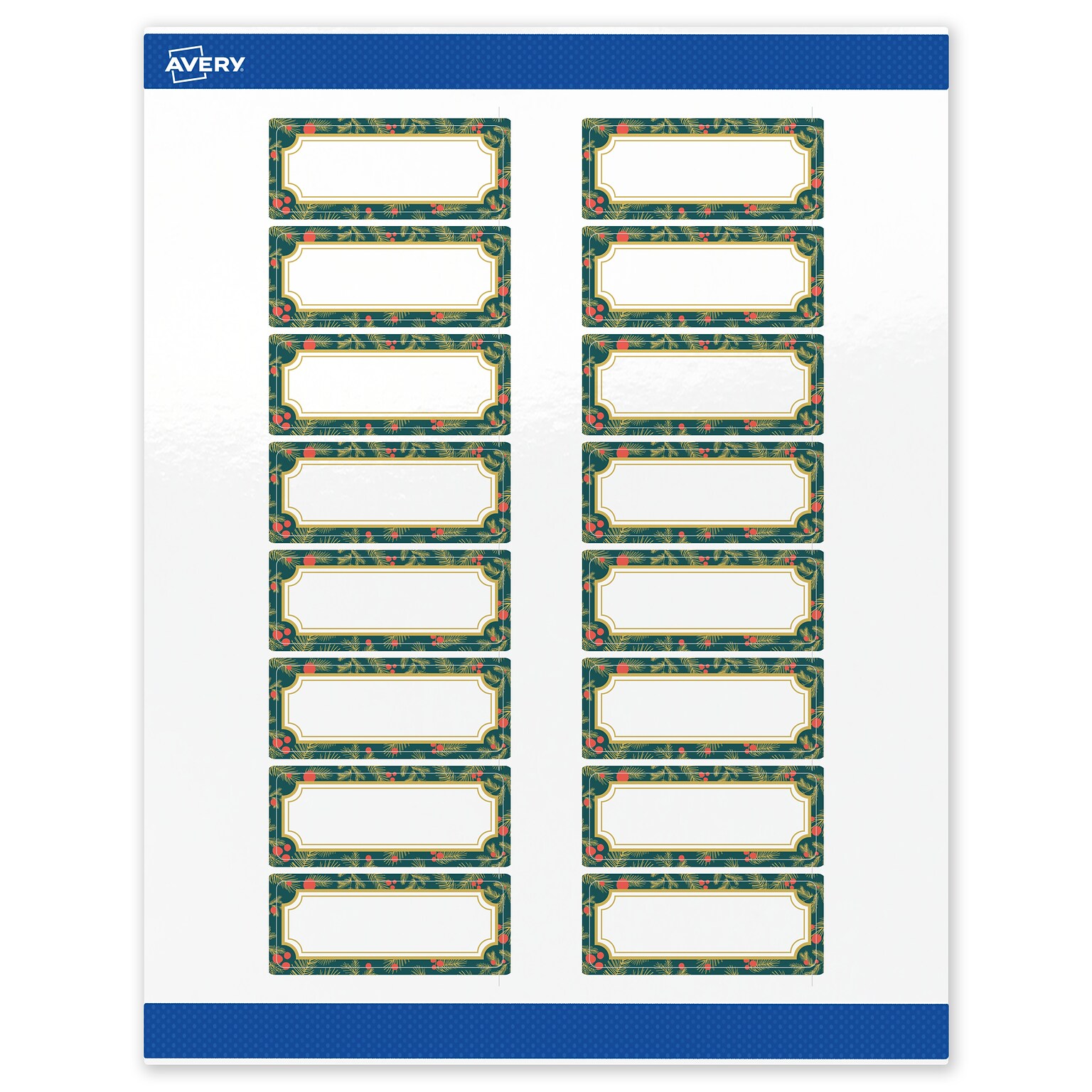 Avery Rectangle Multipurpose Labels, 1 x 2-5/8, White, 160/Pack (19479370493)