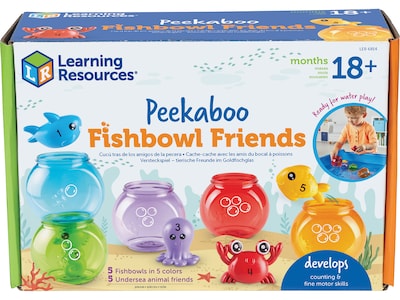 Learning Resources Peekaboo Fishbowl Friends Early Development Set (LER6814)