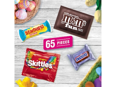 Mars Easter Basket Stuffers Assorted Candy & Chocolate Variety Bag, 27.27 oz., 65/Pieces (467569)