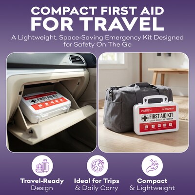 ProHeal OSHA Compliant First Aid Kit, ANSI Class A, Type III, Serves 20 People, 136 Pieces (PH-16622H)