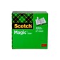 Scotch Magic Invisible Tape Refill, 1/2 x 36 yds., 12 Rolls (810)