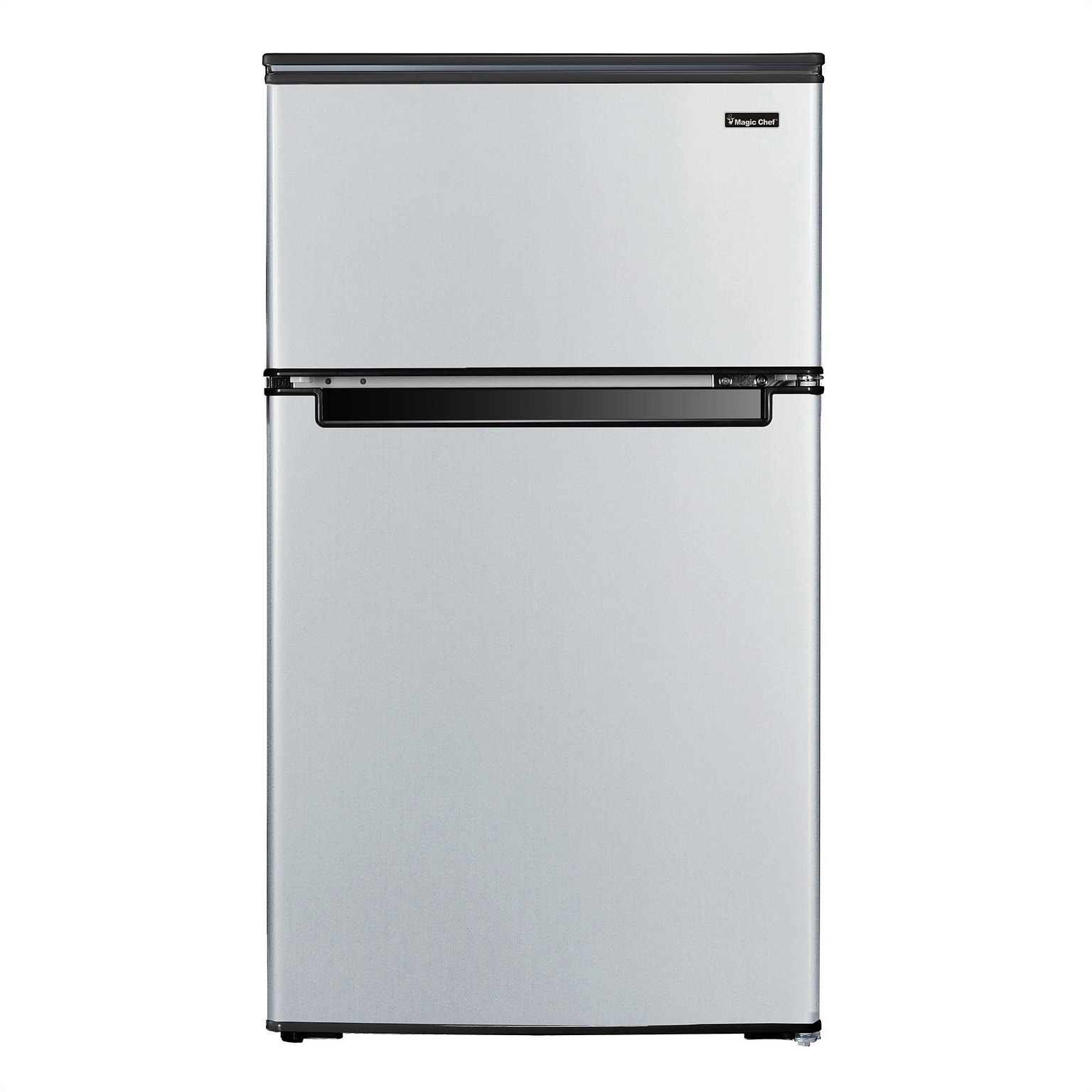 Magic Chef 3.1 Cu. Ft. Energy Star Mini Refrigerator with Top Freezer, Stainless Look (HMDR310SE)