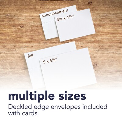 Strathmore Creative Cards & Envelopes, 4.875" x 3.5", White, 6/Sheets, 3/Bundle (STTP20511-3)