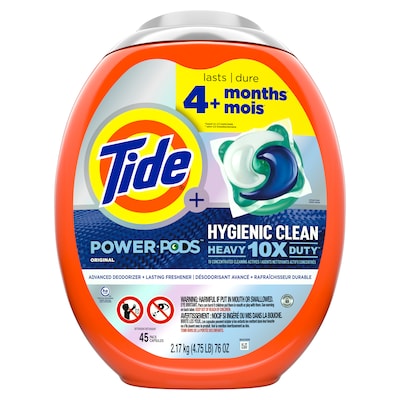 Tide Power PODS Laundry Detergent Pacs, Original, 45 Capsules (59080/09163)