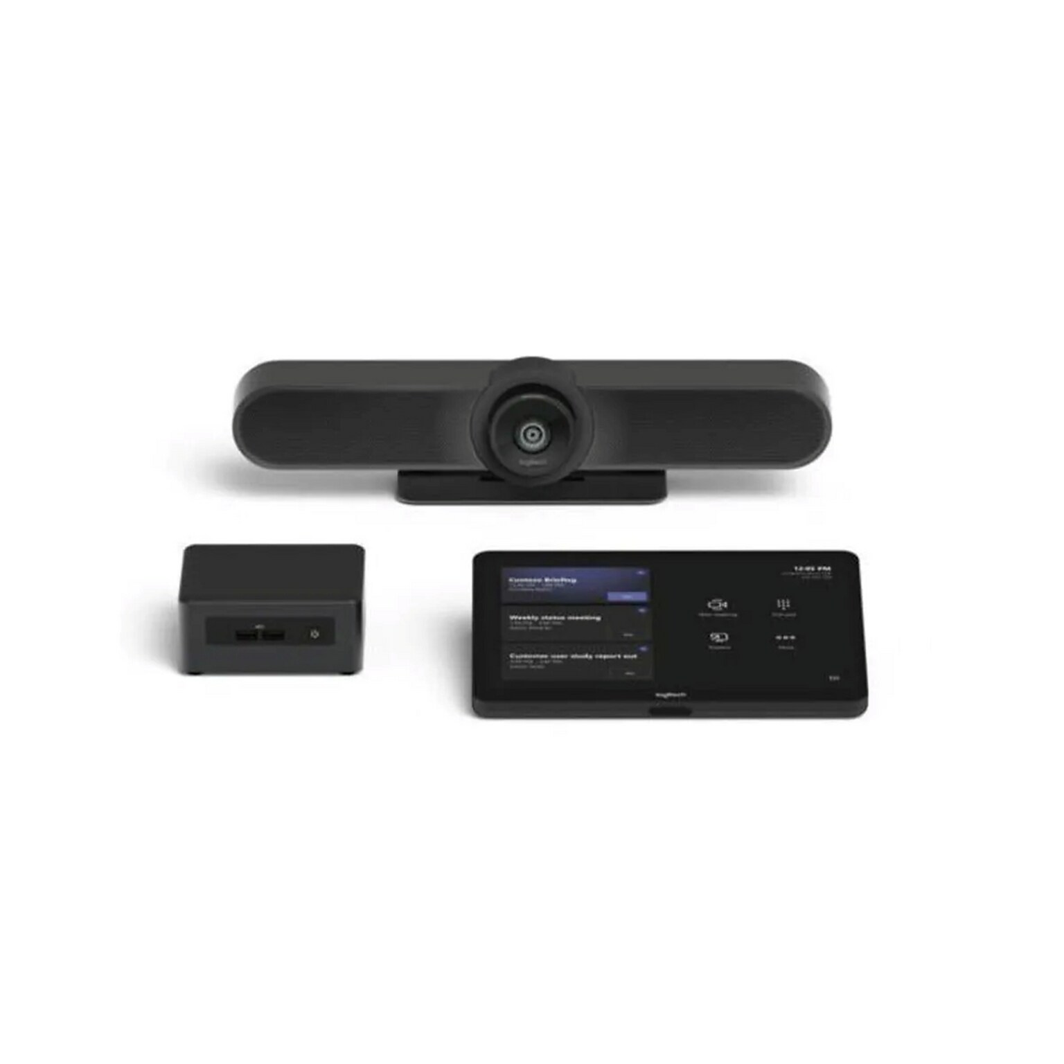 Logitech MeetUp 4K 3840x2160 Video Conferencing System, Wall Mount, Graphite (TAPMUPMSTASU2)