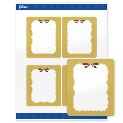 Avery Rectangle Multipurpose Labels, 4 x 3-1/3, White, 40/Pack (19479370470)