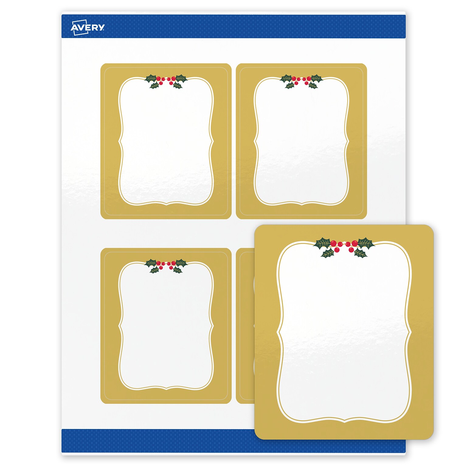 Avery Rectangle Multipurpose Labels, 4 x 3-1/3, White, 40/Pack (19479370470)