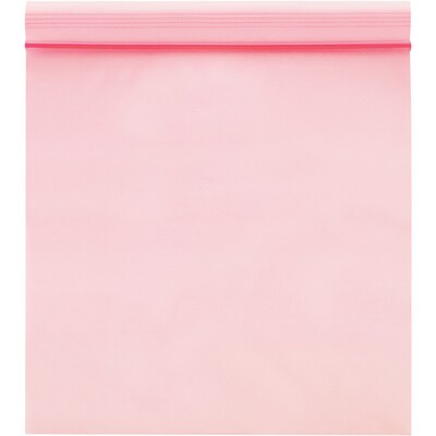 6 x 8 Reclosable Poly Bags, 4 Mil, Pink, 1000/Carton (PBAS2140)