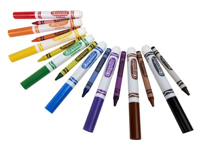 Crayola Combo Classpack Kids' Crayon/Marker Set, Broad, Assorted Colors,  256/Carton (52-3349)