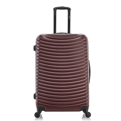 DUKAP Adly 28" Hardside Suitcase, 4-Wheeled Spinner, TSA Checkpoint Friendly, Wine (DKADL00L-WIN)