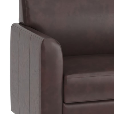 Flash Furniture Hercules Diplomat LeatherSoft Sofa, Brown/Chrome Legs (BT8273BNCHR)