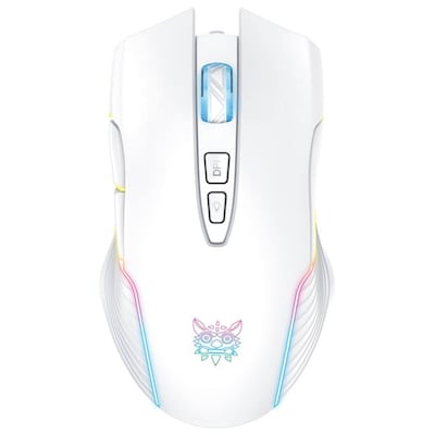 SaharaCase Pathfinder Ergonomic Ambidextrous Laser 2.4 GHz Gaming Mouse, White (KB63)