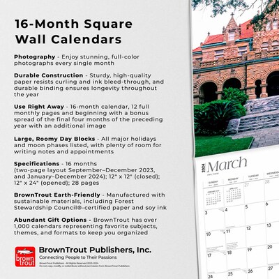 2024 BrownTrout New Orleans 12" x 24" Monthly Wall Calendar (9781975464233)