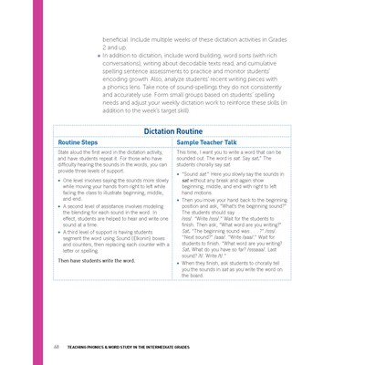 Scholastic Teaching Solutions Teaching Phonics & Word Study in the Intermediate Grades, 3rd Edition (SC-750180)
