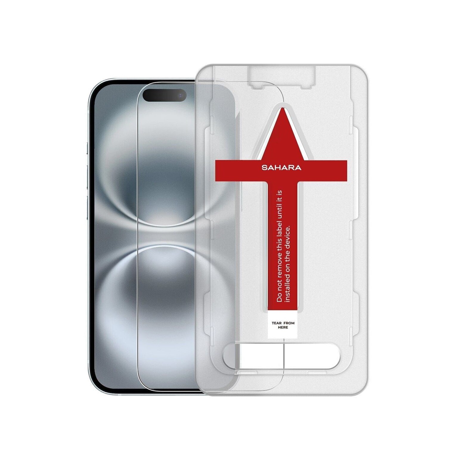 SaharaCase ZeroDamage Tempered Glass Screen Protector for Apple iPhone 16 Plus, Clear (ZD00153)