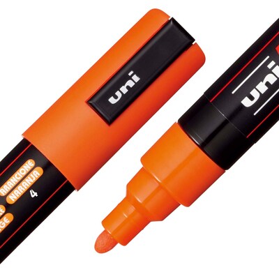POSCA PC-5M Water Based Paint Marker, Medium Bullet Tip, Orange, 3/Pack (UBCPC5MORANGE-3)