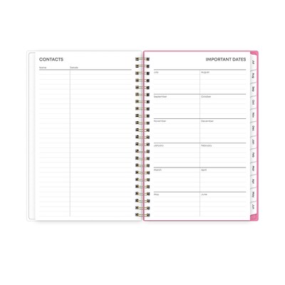 2025-2026 Blue Sky Roosevelt 5" x 8" Academic Year Weekly & Monthly Planner, Plastic Cover, Multicolored (128692-A26)