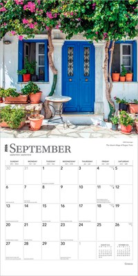 2026 BrownTrout Greece 12" x 12" Monthly Wall Calendar (9798330703548)