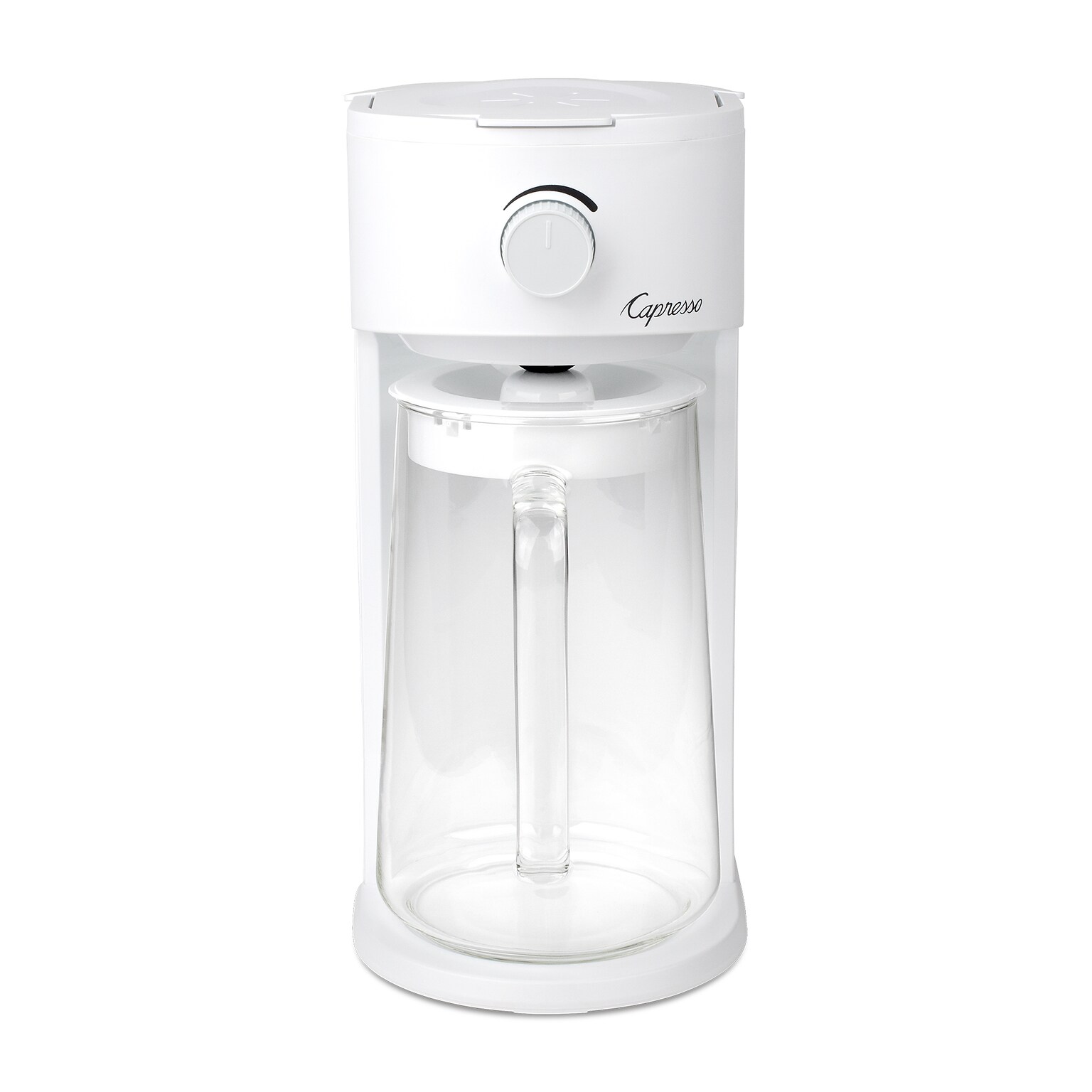 Capresso Ice Tea Select 10-Cup Glass Pitcher, White (623.02)