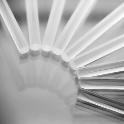 Bazic Dual-Temp Mini Hot Glue Sticks, Clear, 50/Pack, 3 Packs/Bundle(BAZ2095-3)